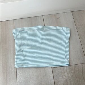 SHEIN Light Blue Striped Tank Top